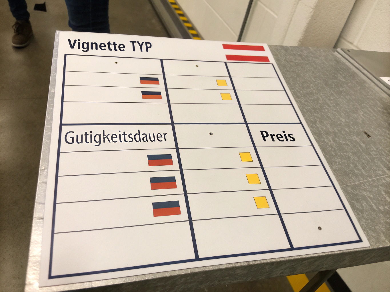 Vignettenpreise Österreich